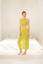 Load image into Gallery viewer, Ariel Knit Set - Lime Green
