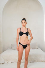 Load image into Gallery viewer, Bikini Set - Carmen Bikini Top and Cantabria Bikini Bottom - Black
