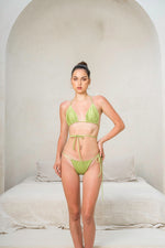 Load image into Gallery viewer, Bikini Set - Koko Bikini Top and Kali Bikini Bottom - Lime Green

