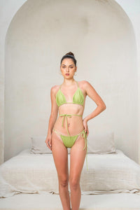 Bikini Set - Koko Bikini Top and Kali Bikini Bottom - Lime Green