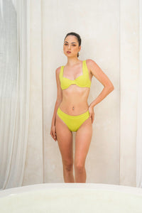 Coral Bikini Set - Lime Green